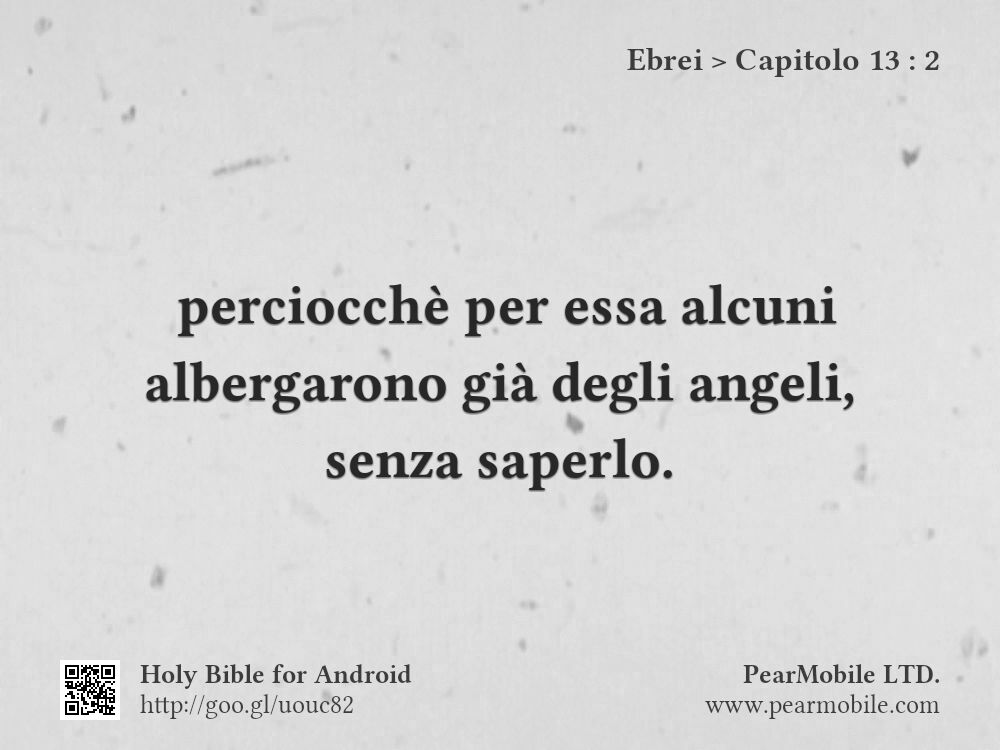 Ebrei, Capitolo 13:2